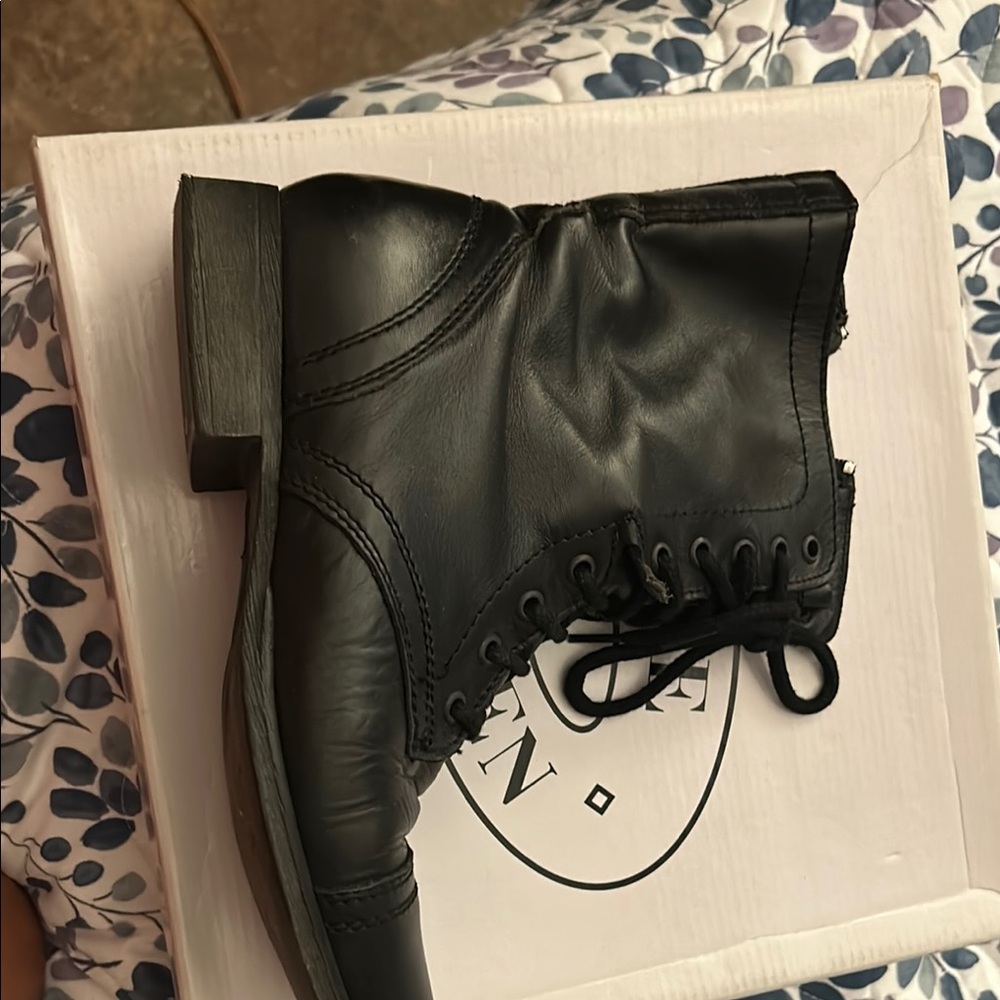 Madden Girl Black Leather Boots